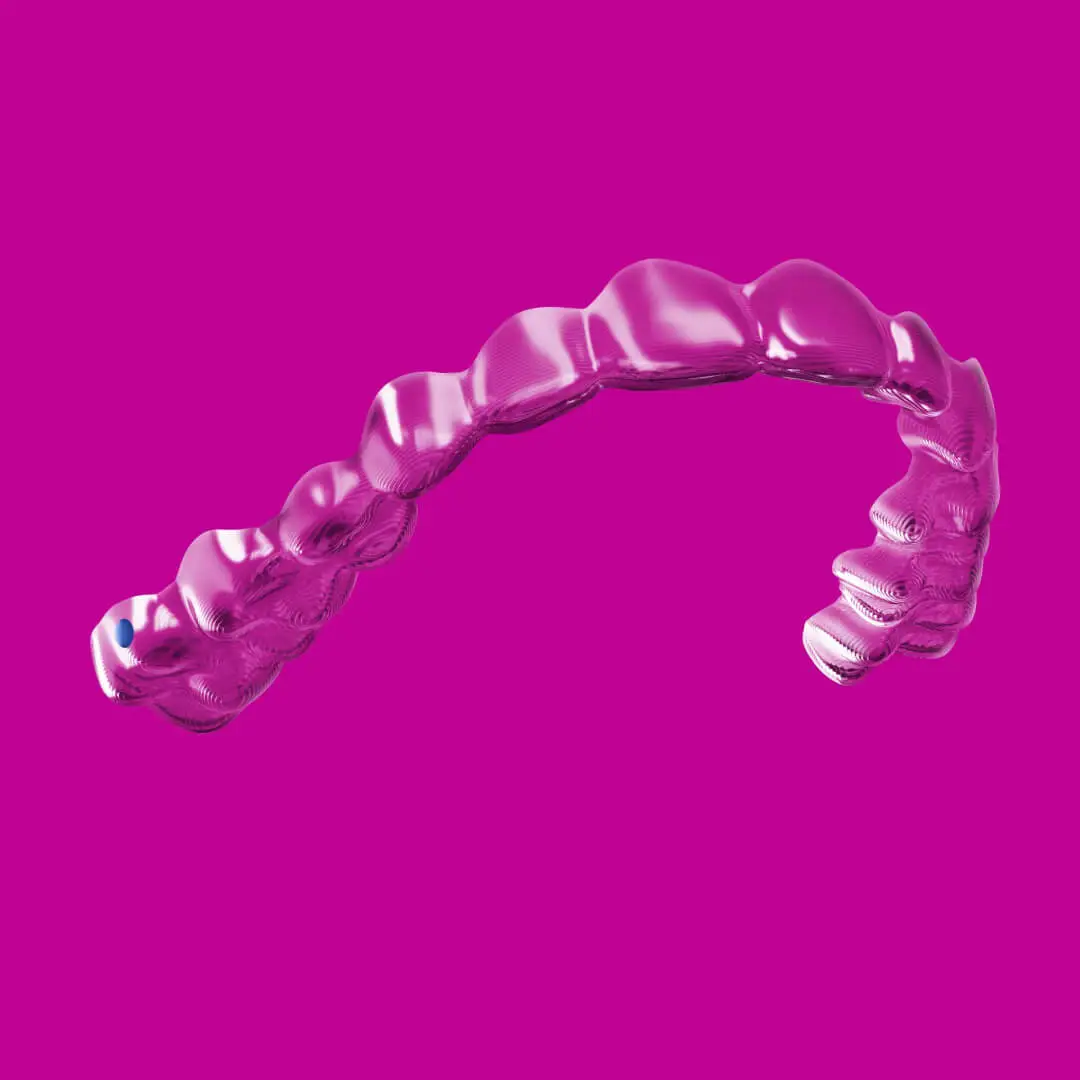 Aparelho superior invisível da Invisalign